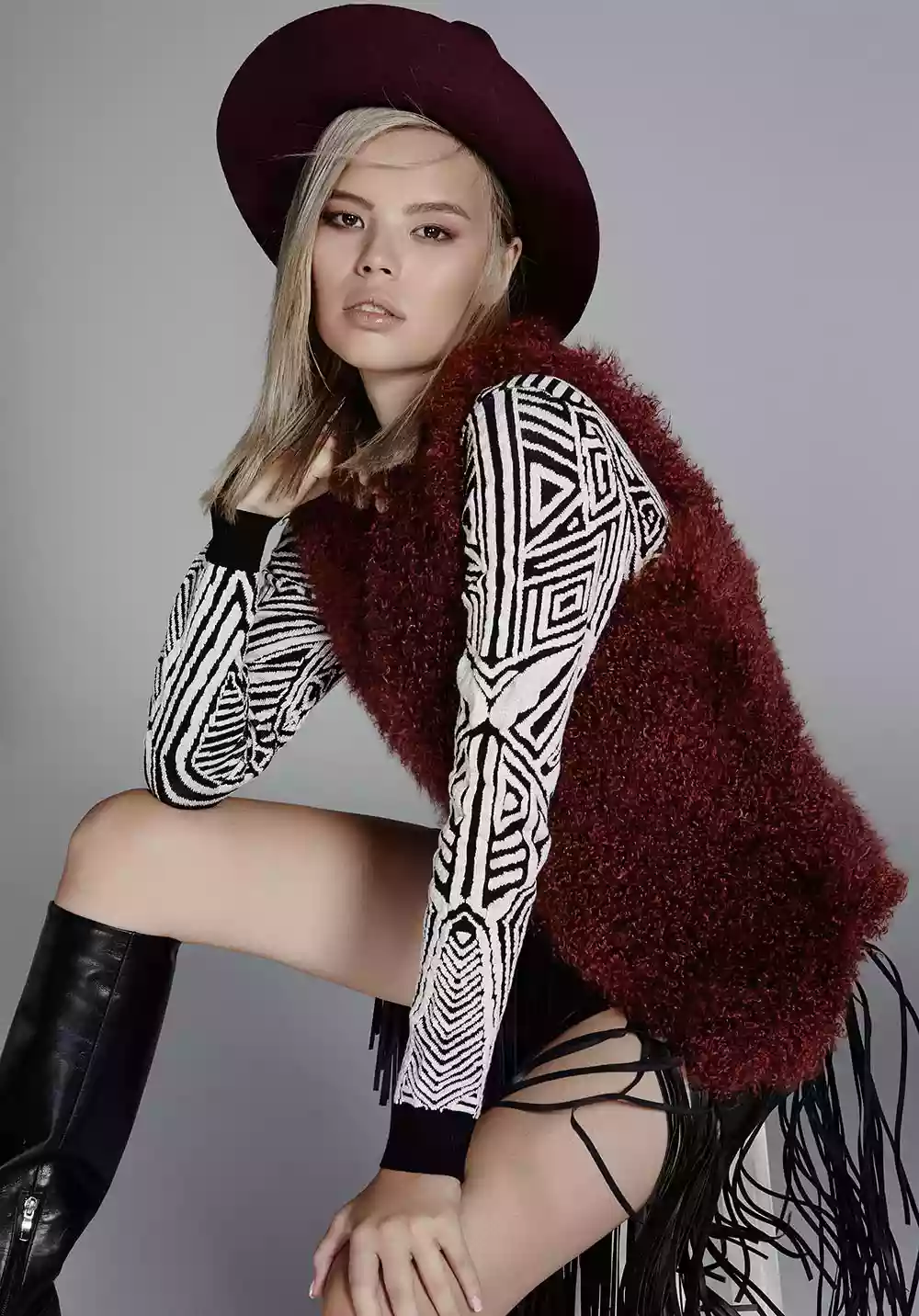 Women's fur fashion at Leather Bodrum